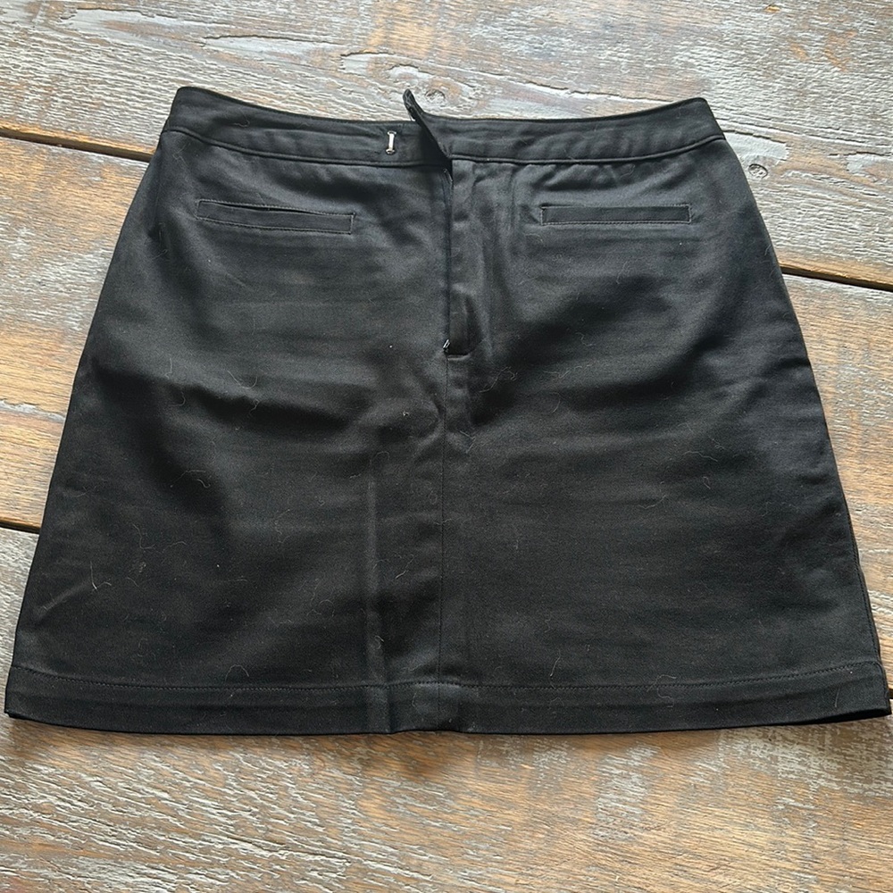 Beautiful like new black denim skirt